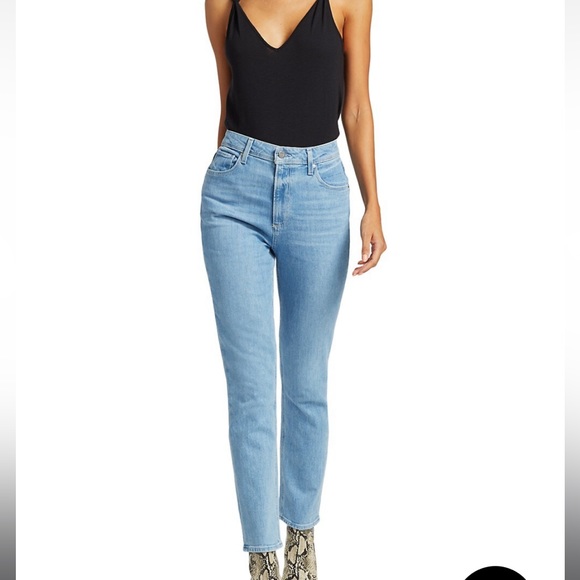 PAIGE Denim - Paige Sarah Slim High Rise Ankle Jeans in Harmonic